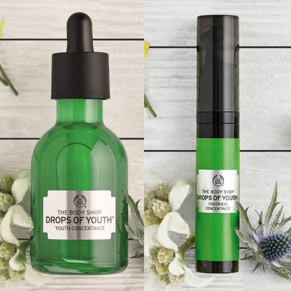 SOLD The Body Shop Drops of Youth face/eye conc
